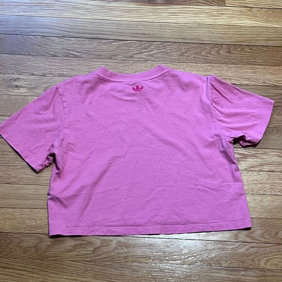 Adidas Crop Tee Pink Medium - Picture 2 of 3